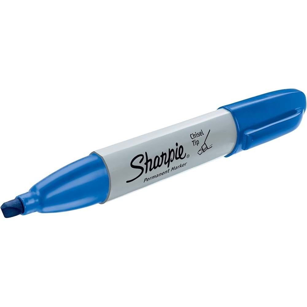 Sharpie Permanent Markers Chisel Tip Mavi 12 li