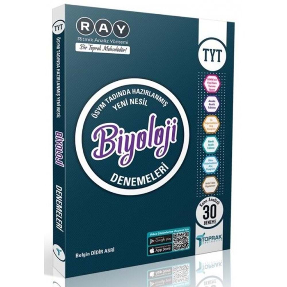 Toprak TYT Ritmik Analiz Yöntemi Biyoloji 30 lu Deneme