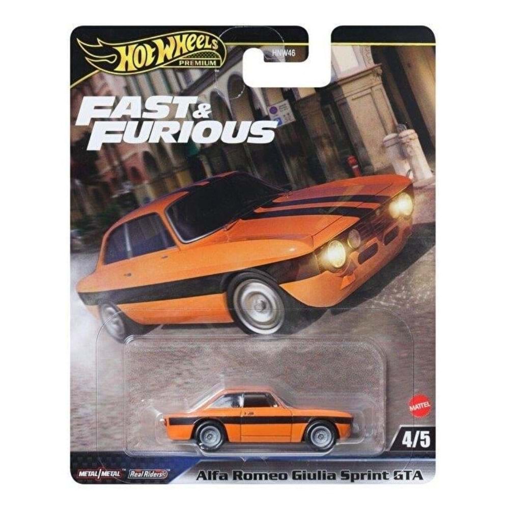 Hot Wheels Fast-Furious Premium Arabalar HNW46 JBL04 Alfa Romeo Giulia Sprint GTA