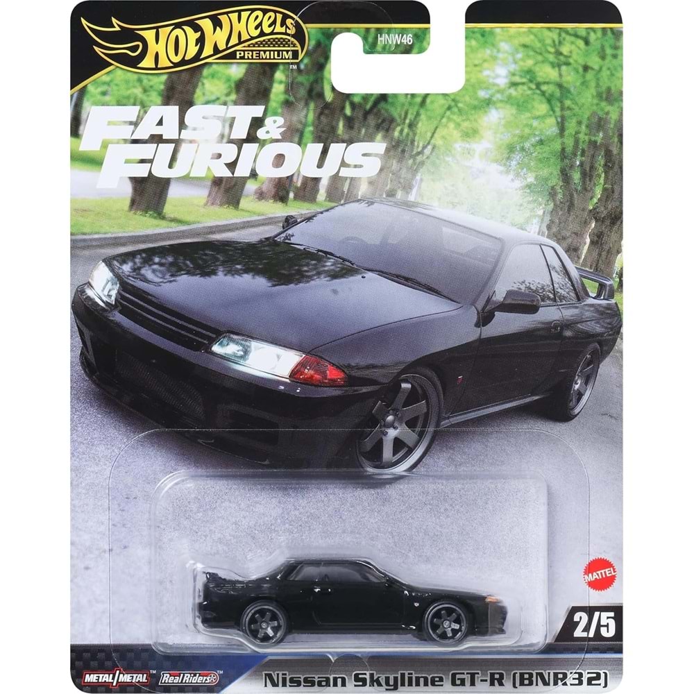 Hot Wheels Premium Fast & Furious Nissan Skyline GT-R (BNR32) – Metal Gövde – 1:64 Diecast