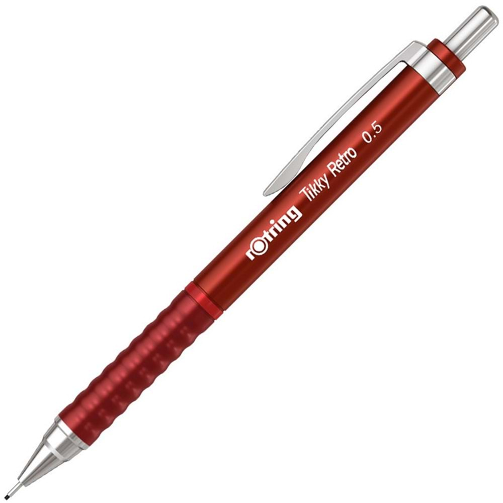 Rotring Tikky Retro 0.5mm Versatil Kalem-Metailk Kırmızı