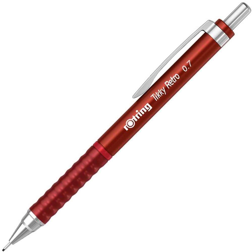 Rotring Tikky Retro 0.7mm Versatil Kalem-Metailk Kırmızı