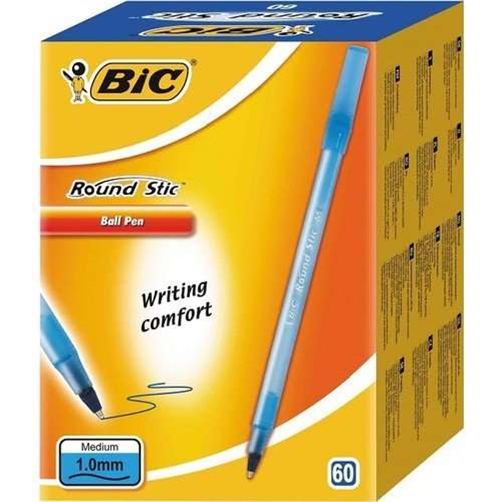 Bic Round Tükenmez kalem 60 lı Mavi