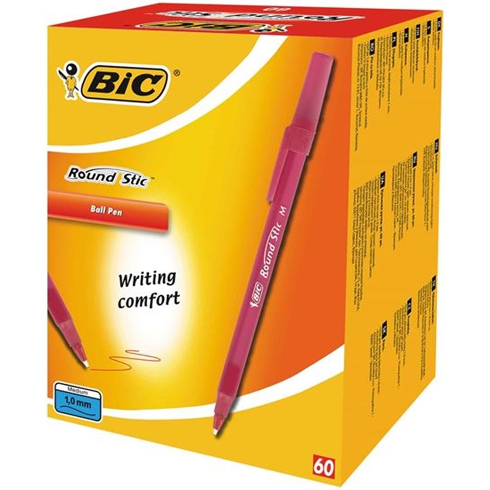 Bic Round Tükenmez kalem 60 lı Kırmızı