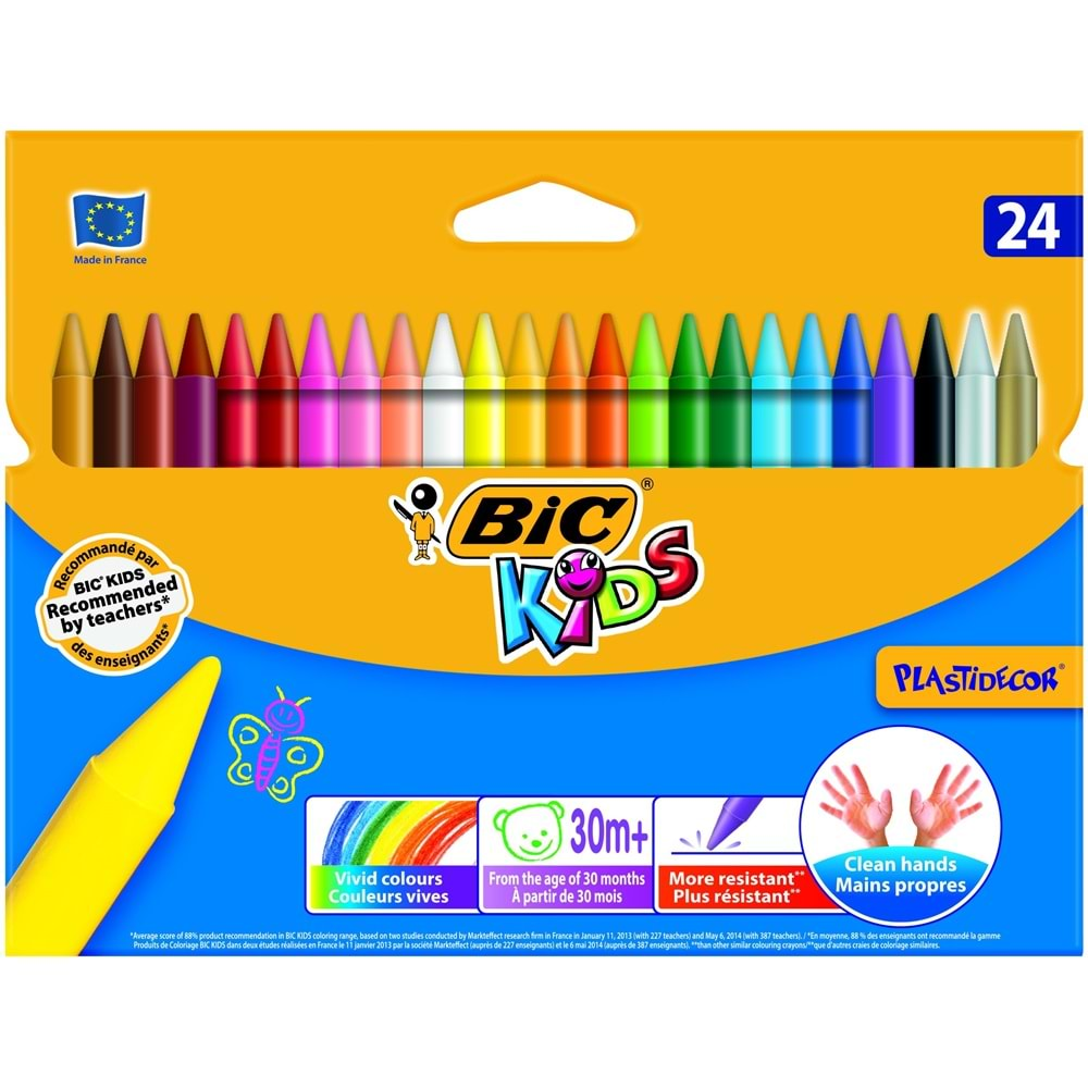 Bic Silinebilir Pastel 24'lü Kutu