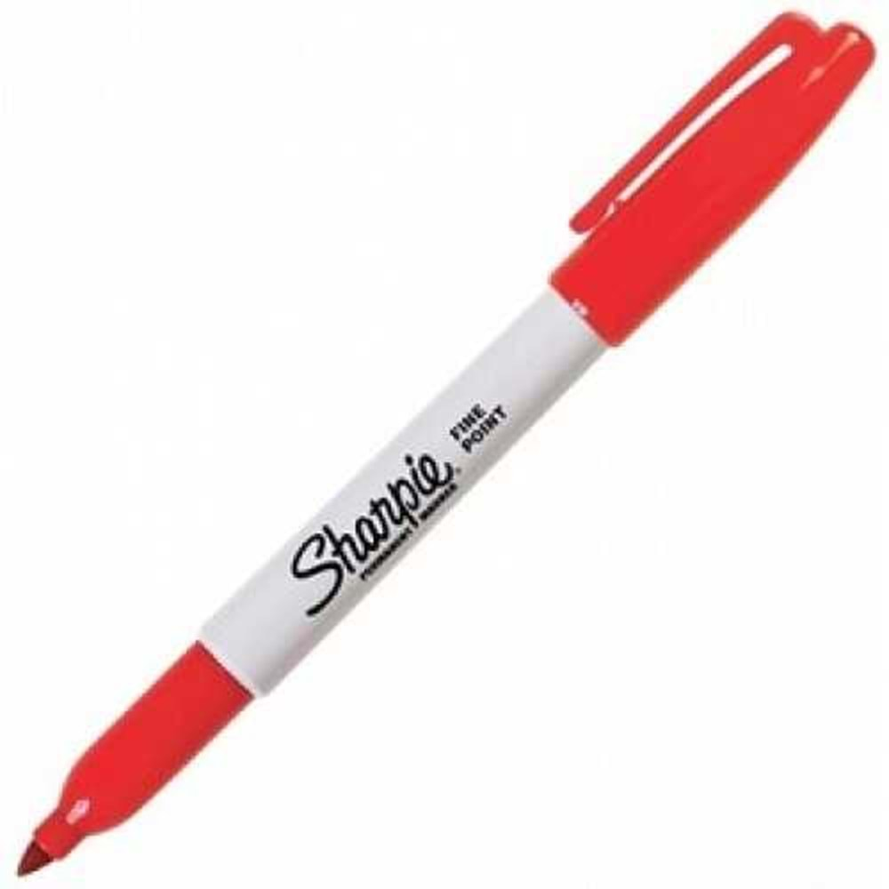 Sharpie Fine Permanent Markör Kırmızı Yuvarlak Uç