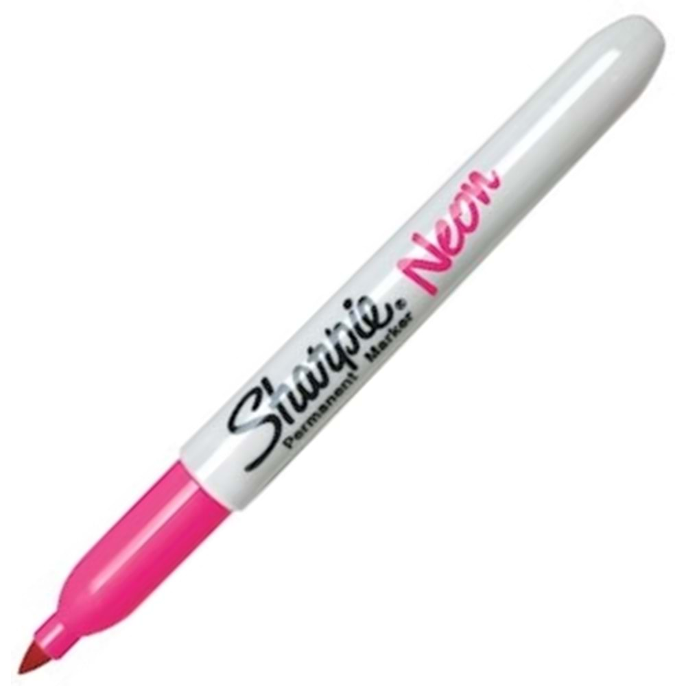 Sharpie Fine Permanent Markör Kalem Neon Pembe Yuvarlak Uç