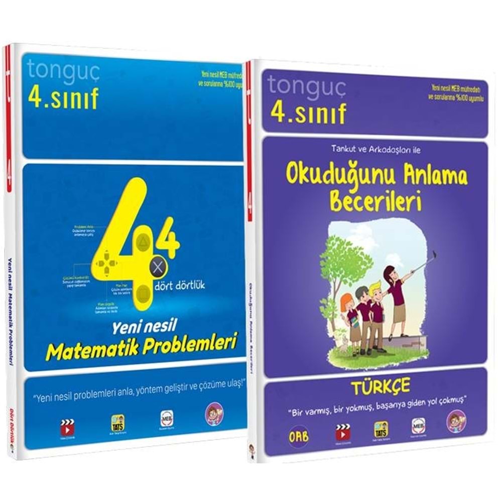 Tonguç 4. Sınıf Yeni Nesil Matematik Problemlemleri ve Okuduğunu Anlama Becerileri