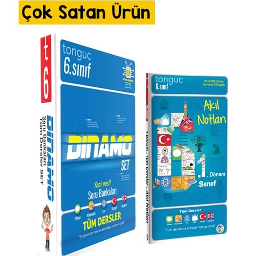 Tonguç Dinoma 6. Sınıf Tüm Dersler Set ve Akıl Notları