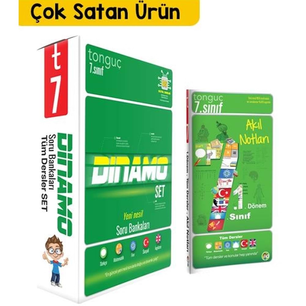 Tonguç Dinoma 7. Sınıf Tüm Dersler Set ve Akıl Notları