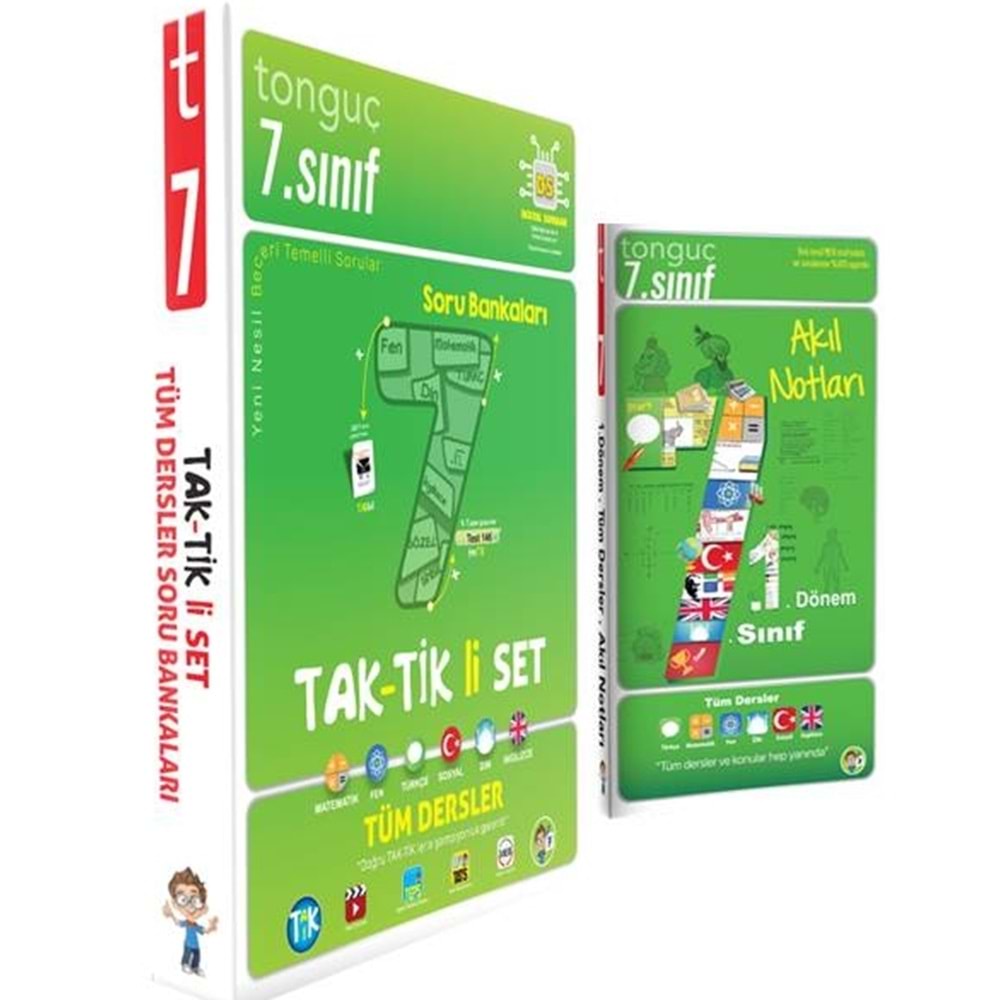 Tonguç Taktikli 7. Sınıf Tüm Dersler Set ve Akıl Notları