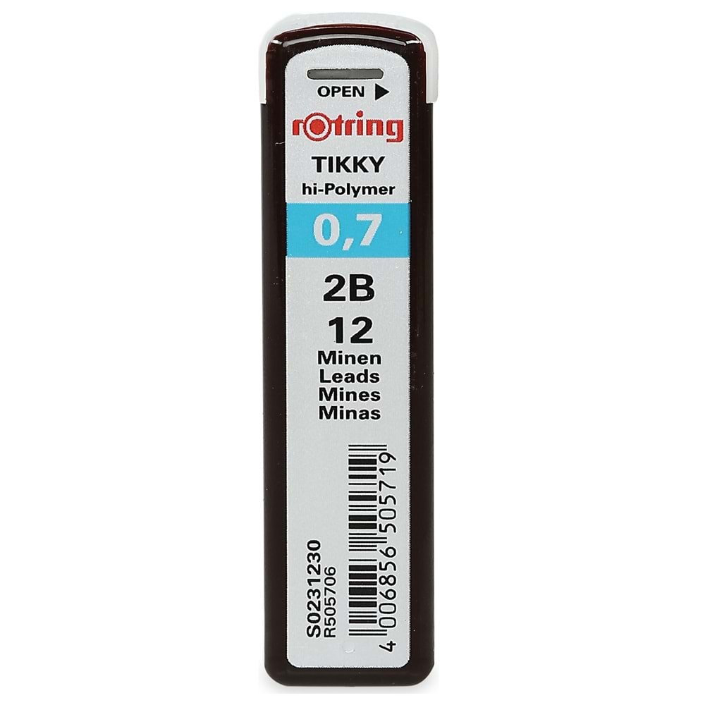 Rotring Tikky Min 2B 07 Uç 12 li Tüp