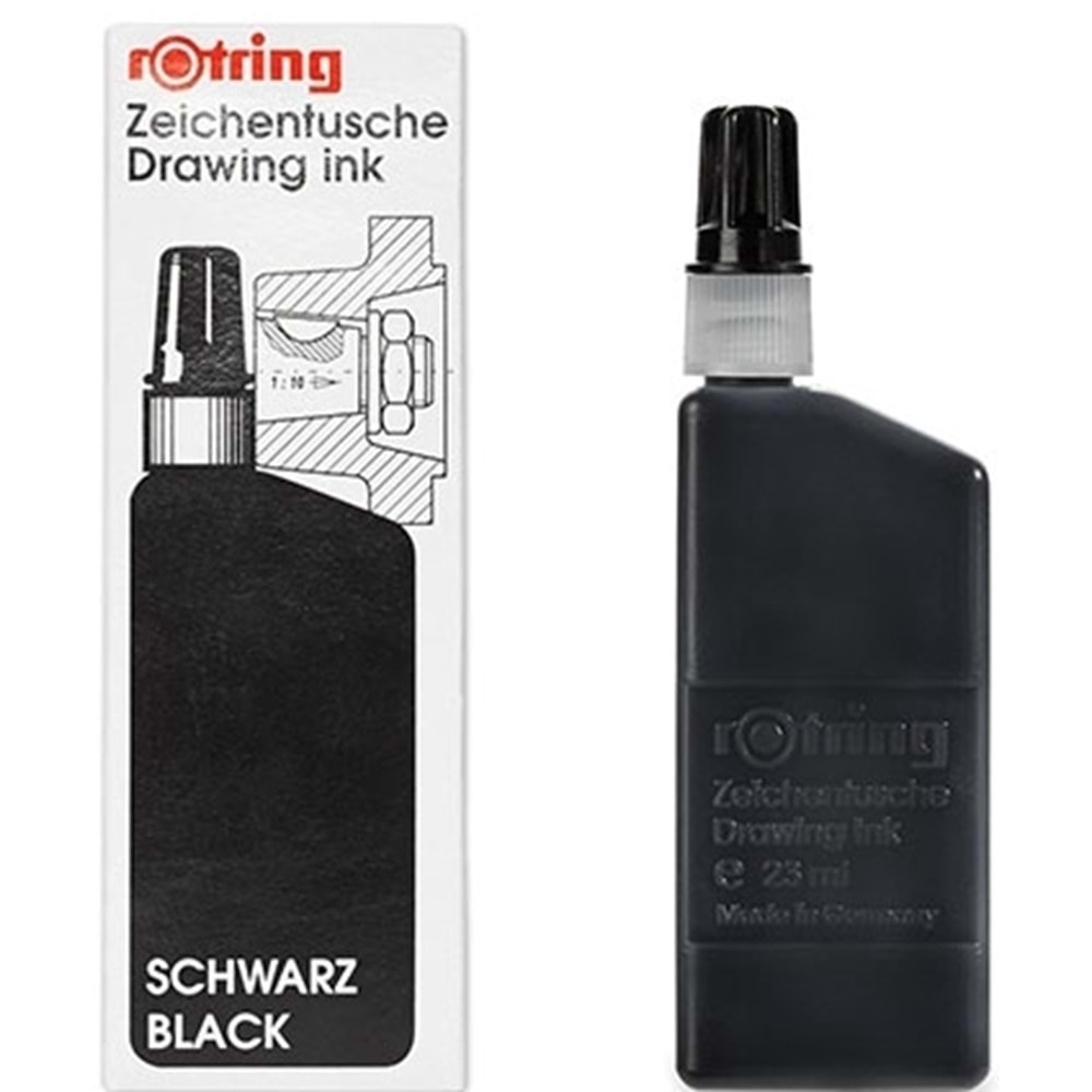 Rotring 194660 Rapido Mürekkebi 23 ml Siyah