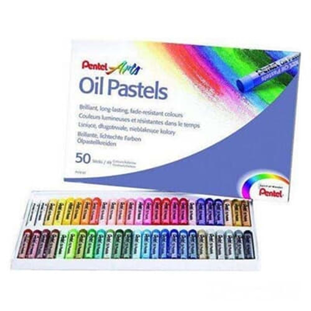 Pentel Pastel Boya 50 Renk Yağlı
