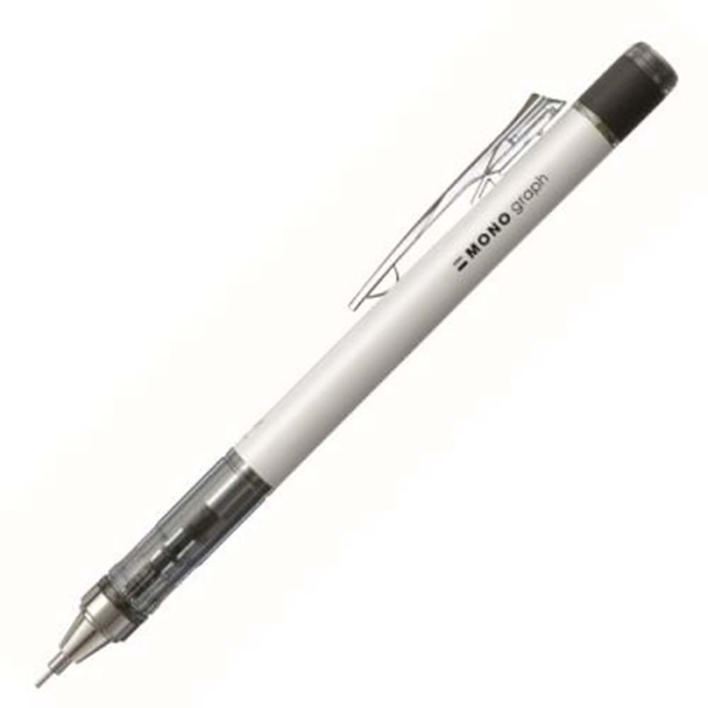 TombowMono Graph Mekanik Versatil Uçlu Kalem 0.7 Beyaz Xcsh-mg11r7