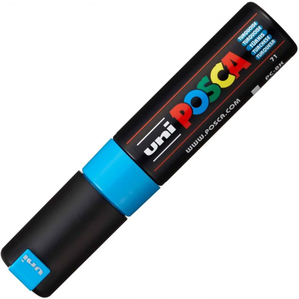 Uni Posca Marker Pc-8k Bold 8.0 Mm Turquoise