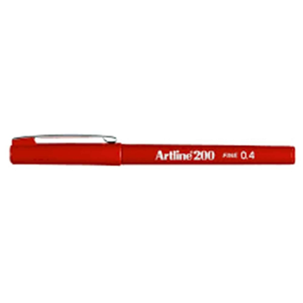 Artline 200N Fine Keçe Uçlu Yazı Kalemi 0.4mm Dark Red