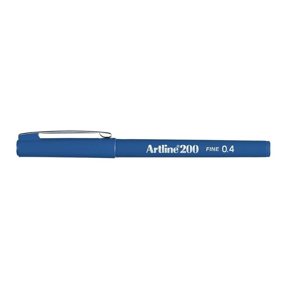 Artline 200N Fine Keçe Uçlu Yazı Kalemi Uç 0.4 Mm Royal Mavi