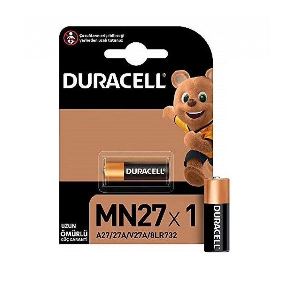 Duracell Pil İnce Küçük Mn27 12V Tekli Özel