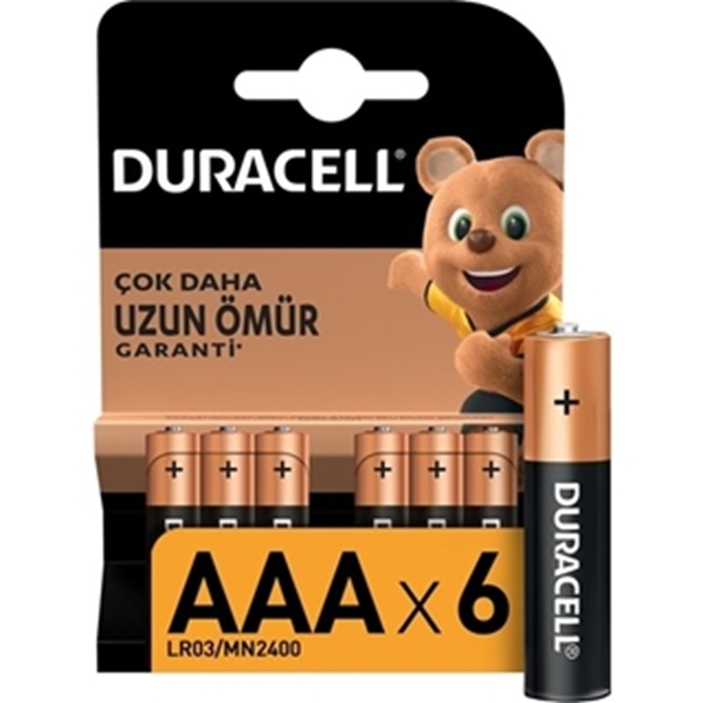 Duracell Uzun Ömürlü Alkalin Aaa Ince Kalem Pil 4'lü Paket