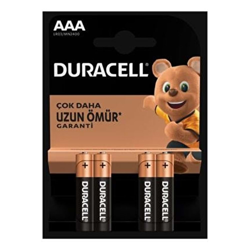 Duracell İnce Pil 4 lü Kartela