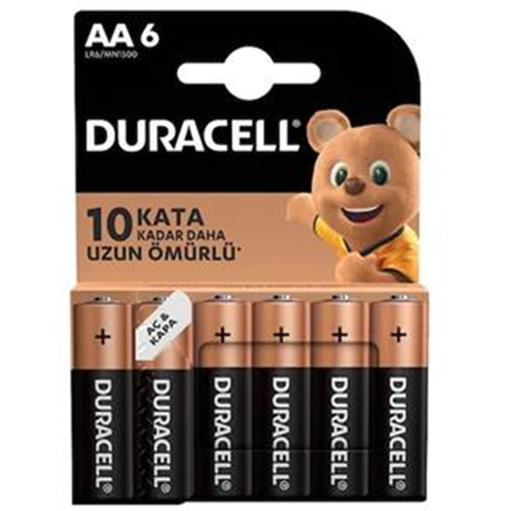 Duracell Kalem Pil 6 lı Kartela