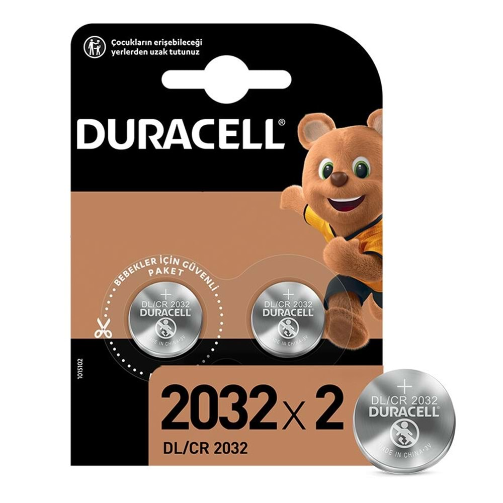 Duracell Düğme Pil 2032 Çiftli Paket