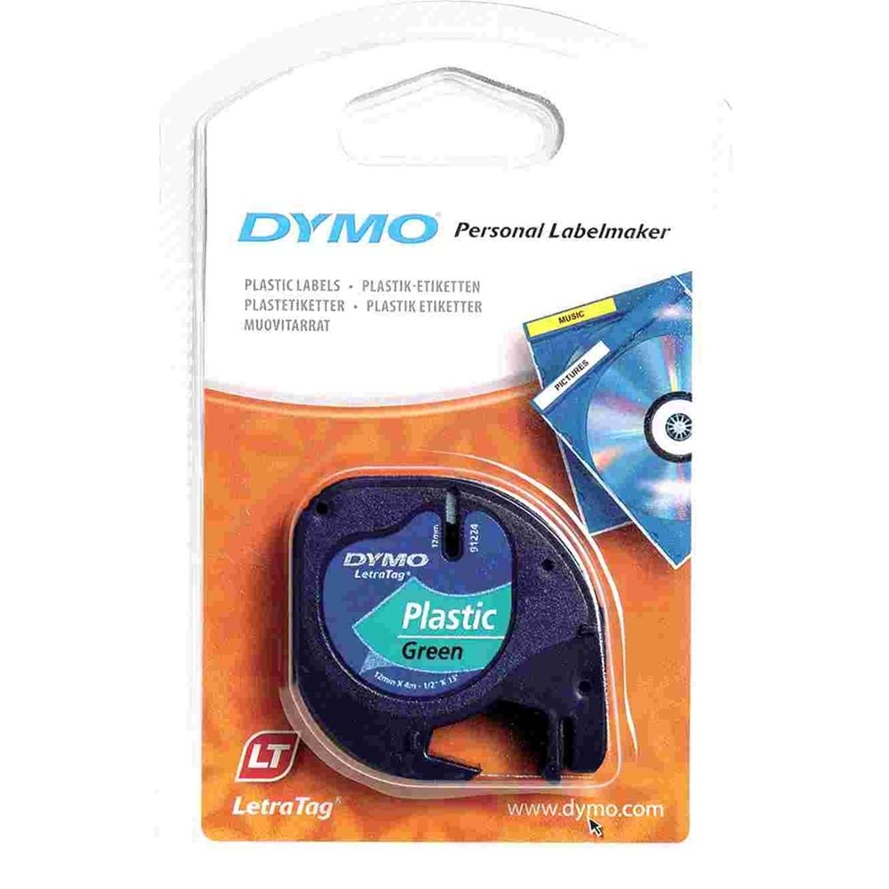 DYMO Label Refills 12mm X 4 Mt Green Vert