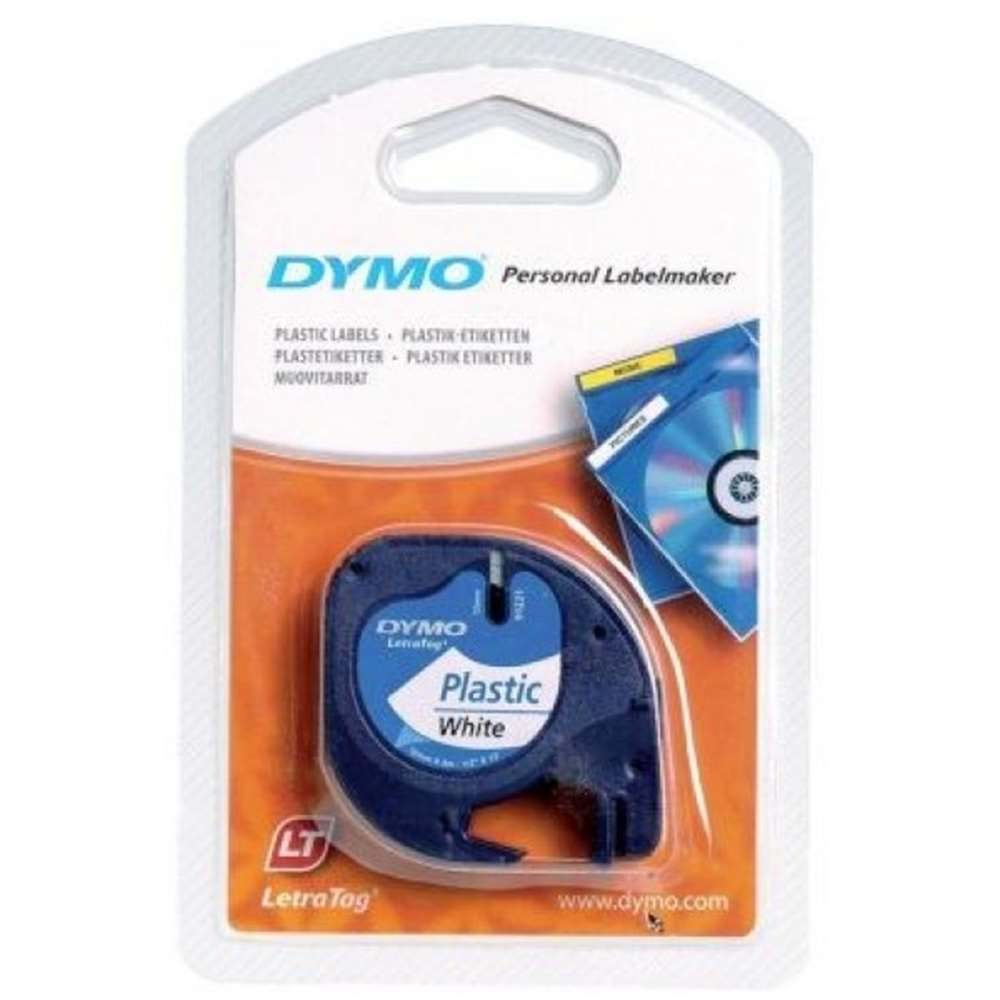 DYMO Label Refills 12mm X 4 Mt White Blanc.