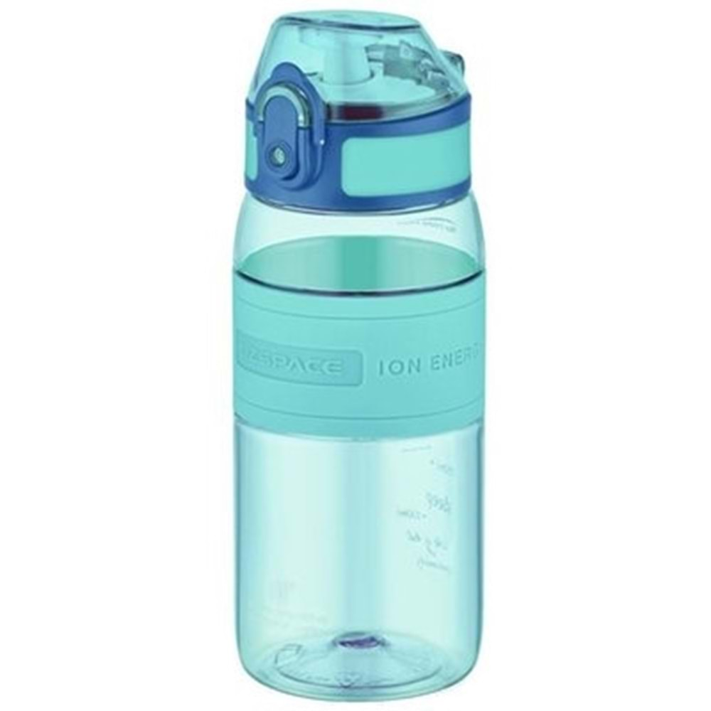 Uzspace 4107 440 ml Tritan Matara Şeffaf Gövde Mavi