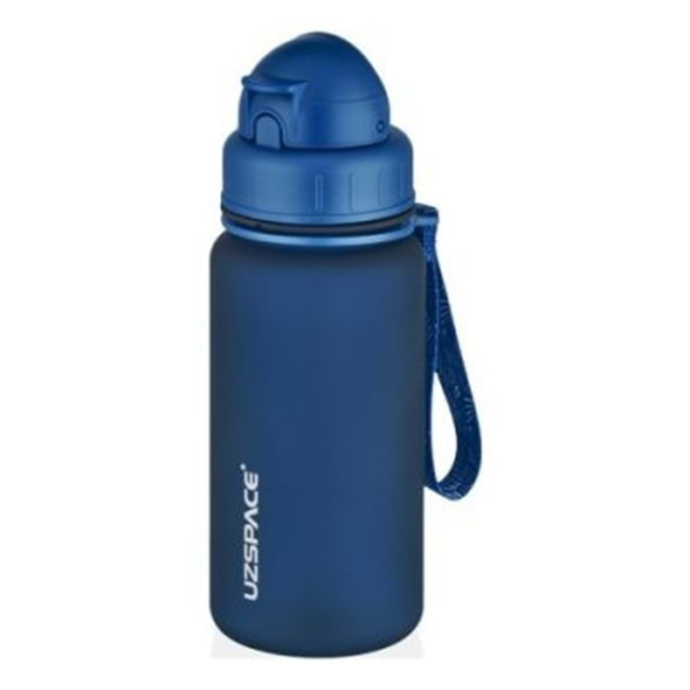 Uzspace 400 Ml Tritan 3024 Pipetli Water Bottle Matara Lacivert