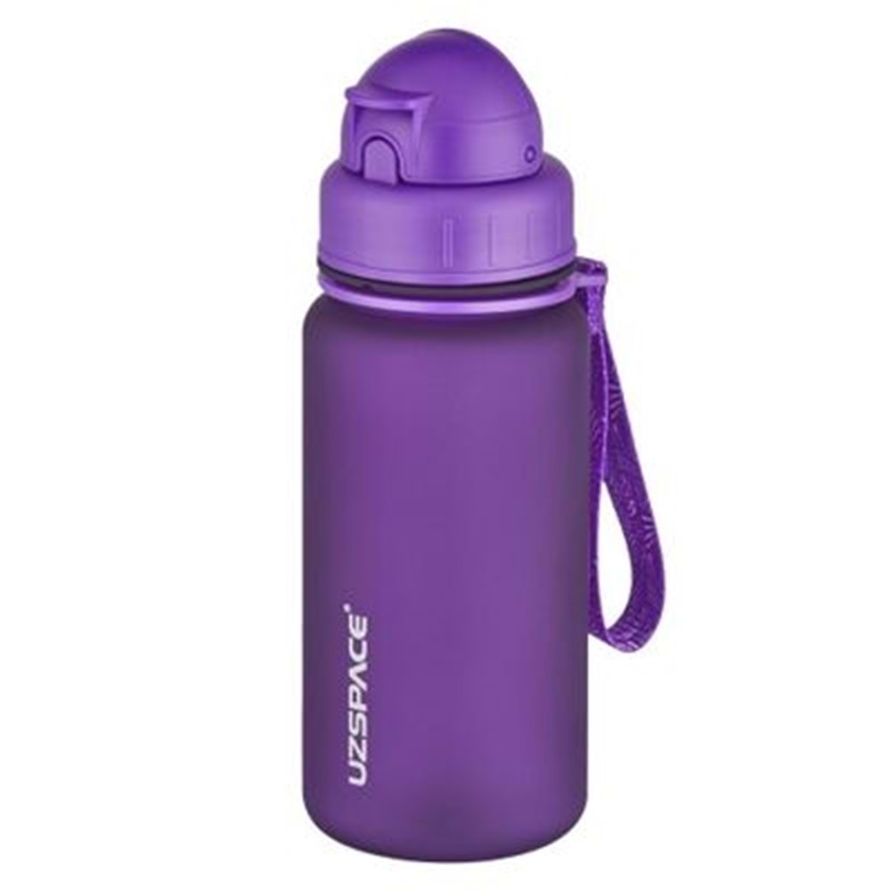 Uzspace 400 Ml Tritan 3024 Pipetli Water Bottle Matara mor Purple