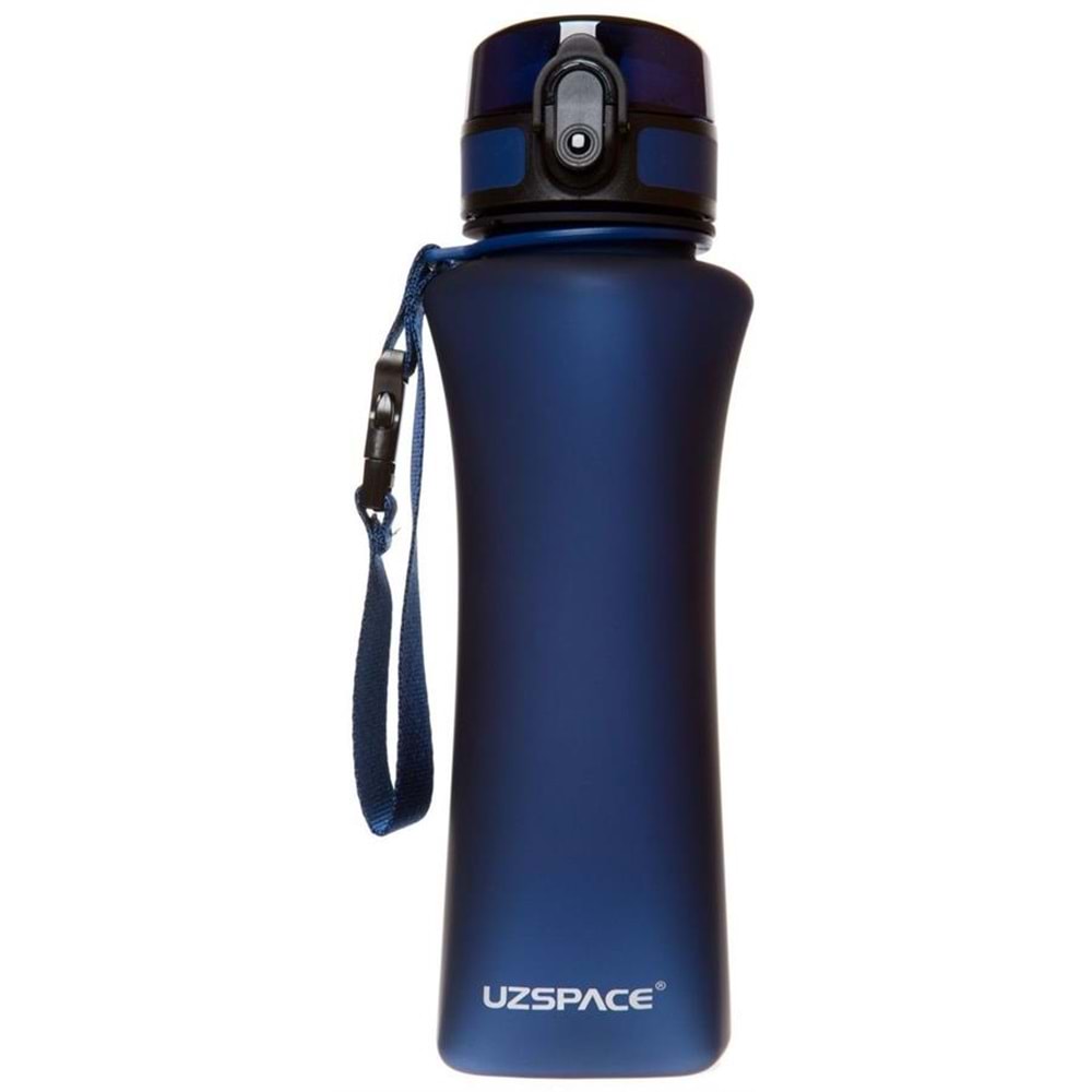 Uzspace 500 Ml Tritan 3026 Water Bottle Matara Lacivert (dark Blue)