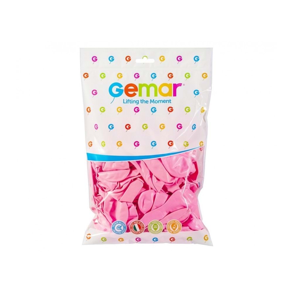 Gemar Pastel Koyu Mavi 100'lü paket 26cm / 10'' - Pembe #010 - G90