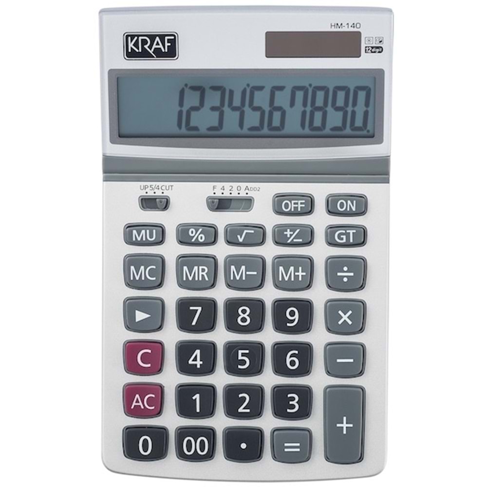 Kraf Hesap Makinesi HM140 Ebat 11X17cm