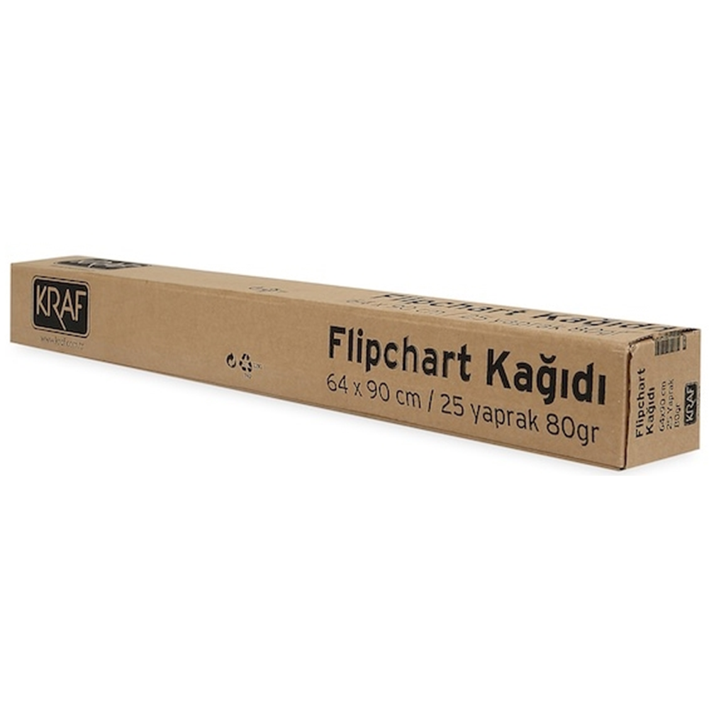Kraf Flipchart Kağıdı Rulo 64x90cm 80gr 25yp 703G