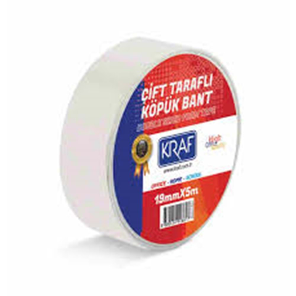 Kraf çift Tarflı Köpük Bant 25MM X 5M