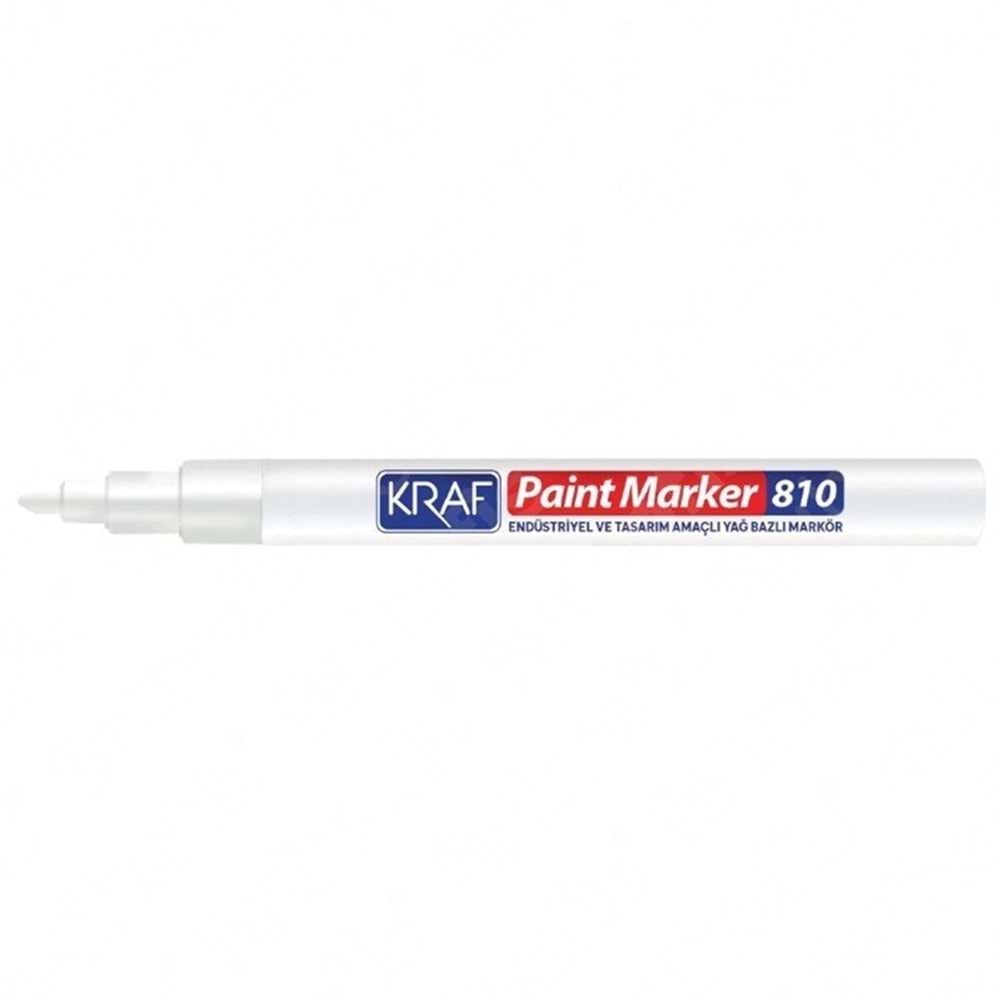Kraf Paint Endüstriyel Amaçlı Markör 830 Beyaz
