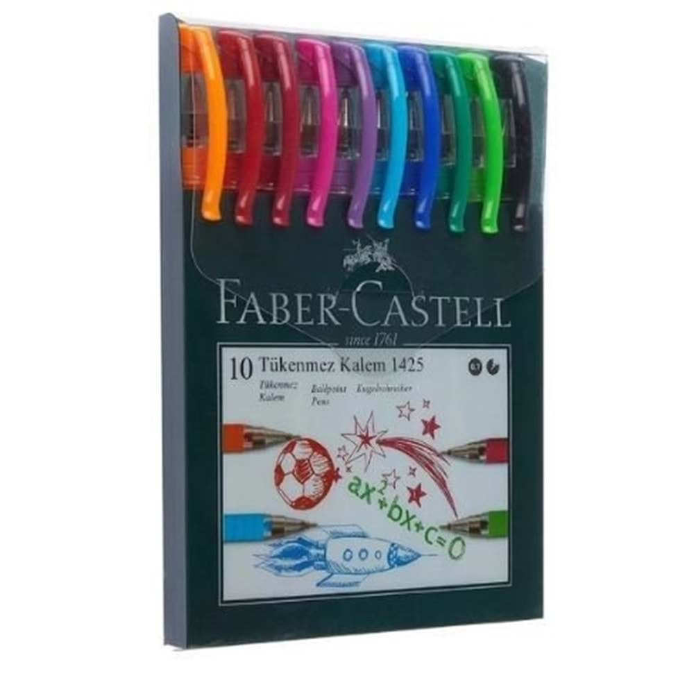 Faber Castell 1425 10 lu Tükenmez Kalem Seti