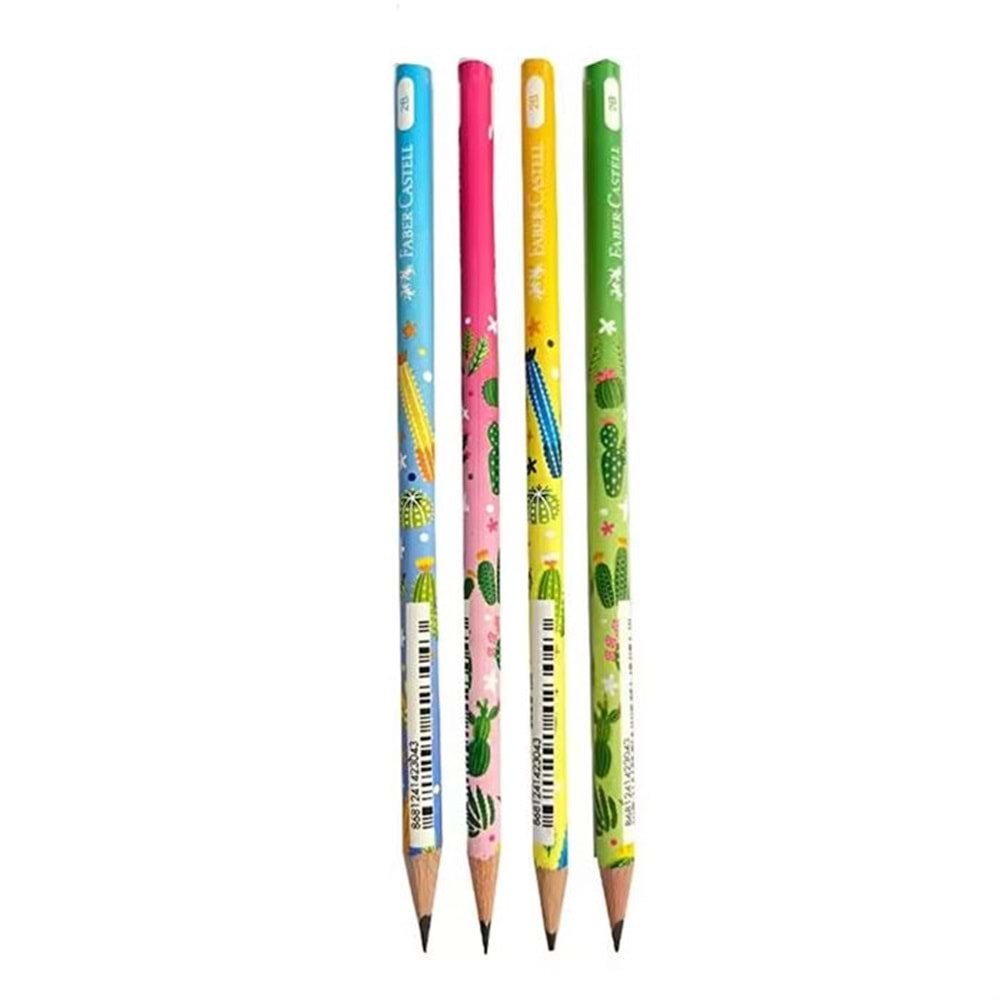FaberCastell Kurşun Kalem Kaktüs Desen