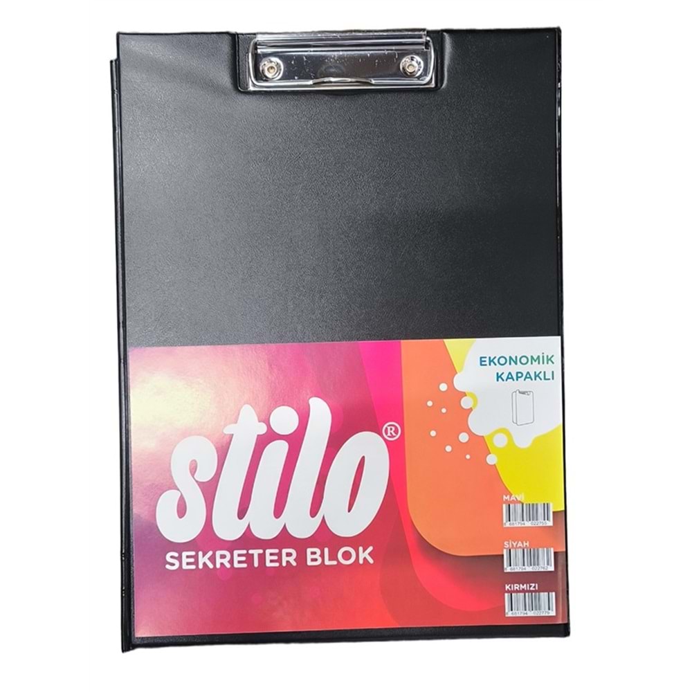 Stilo Kapaklı Sekreter Dosya A4 Siyah