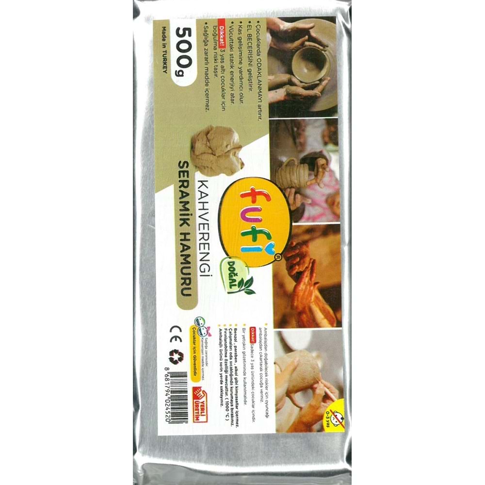 Fufi Kil Seramik Hamuru 500 gr Kahverengi
