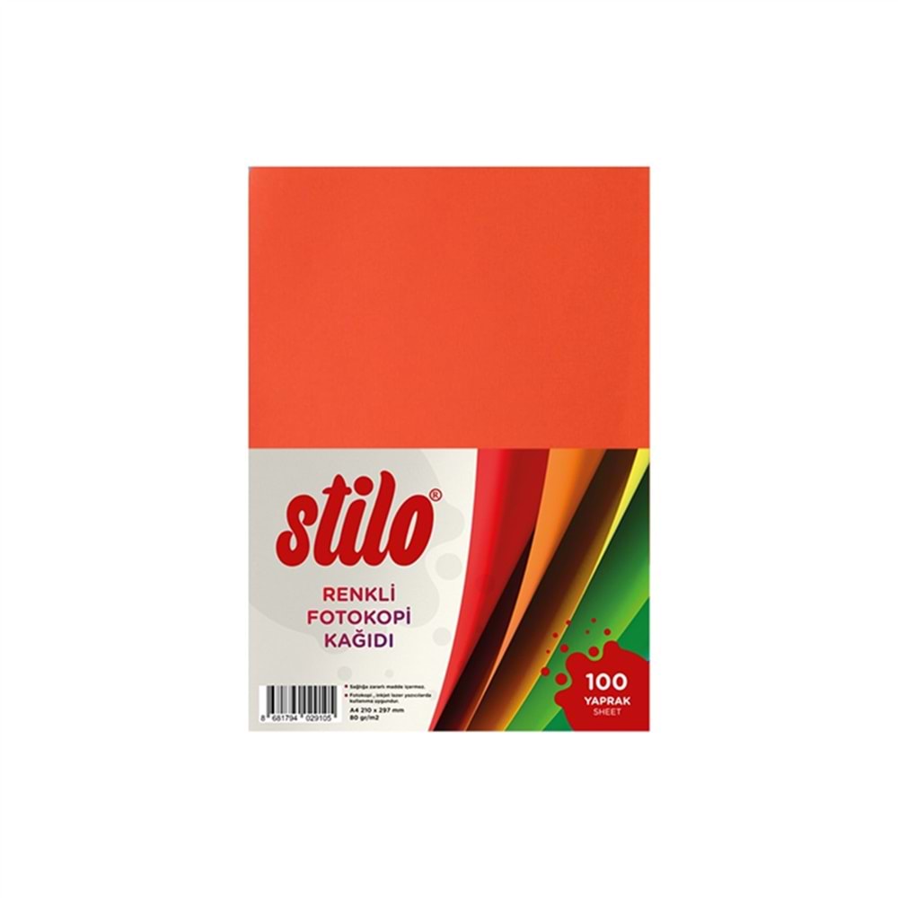 Stilo Renkli A4 Kağıdı 10 renk 100 lü