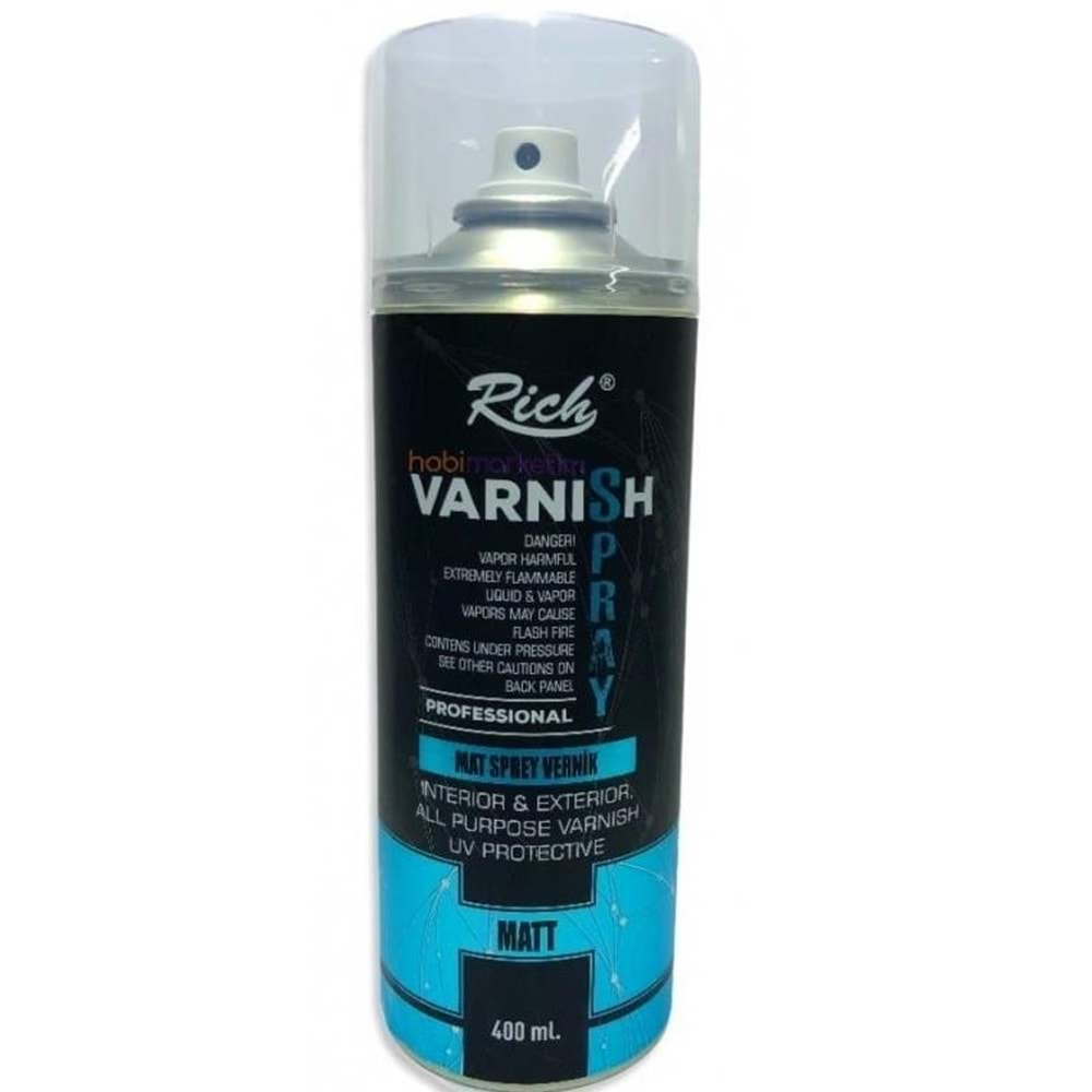 Rich 400 ml Mat Sprey Vernik 04550