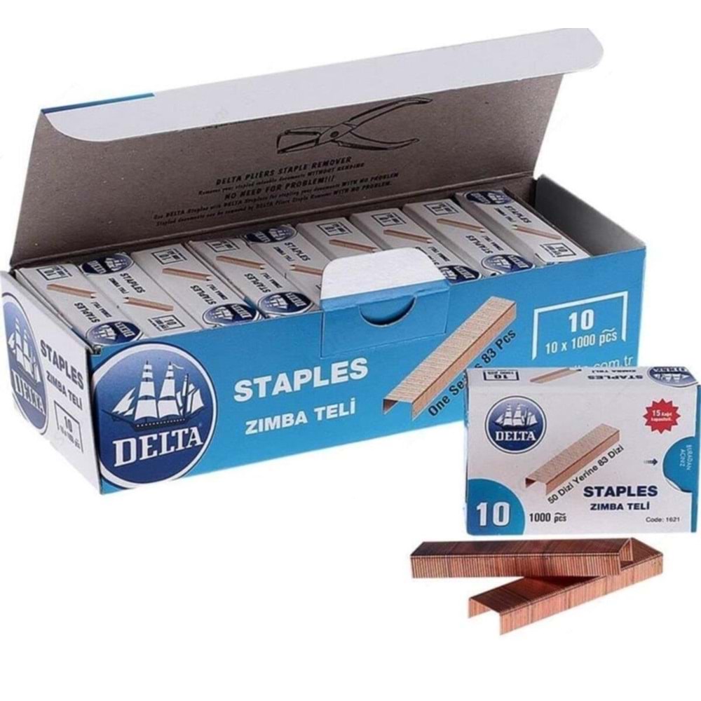 Delta Zımba Teli No:10 Sarı 1000X10 Paket