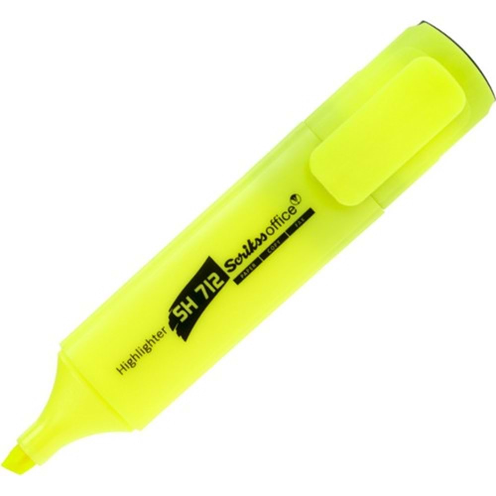 Scrikss SH712 Fosforlu Kalem Sarı