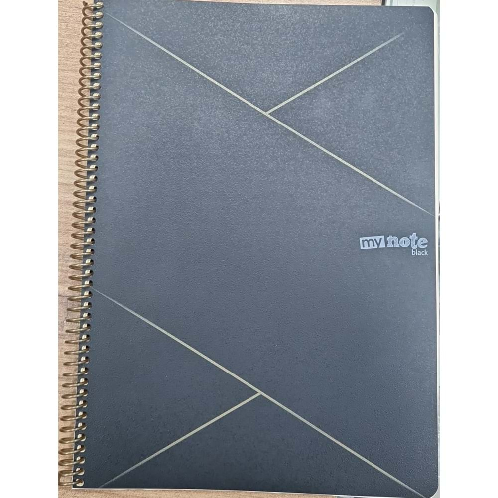 Umur Mynote Flex Black A4 Pp Kapak Spiralli Defter Çizgili 80 Yp Myn-fb-a4-100k