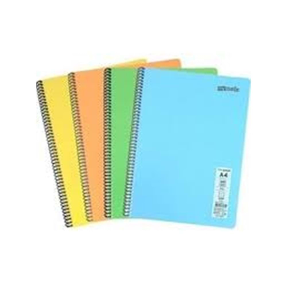 Mynote 140 Yaprak PP Kapak Spiralli Kareli Deftre