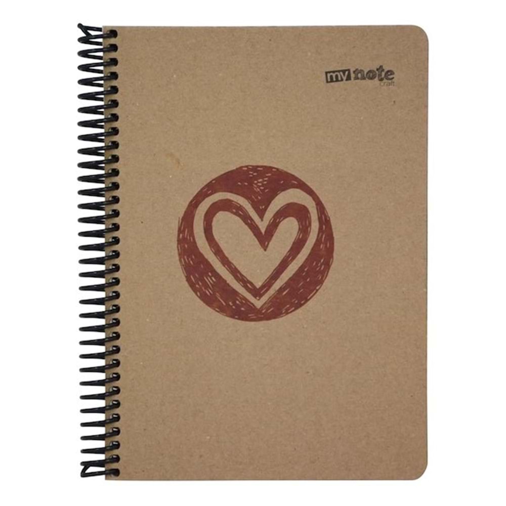 Umur Mynote A5 Kraft Kapak Spiralli Defter Kareli 100 Yp Uc37007-k