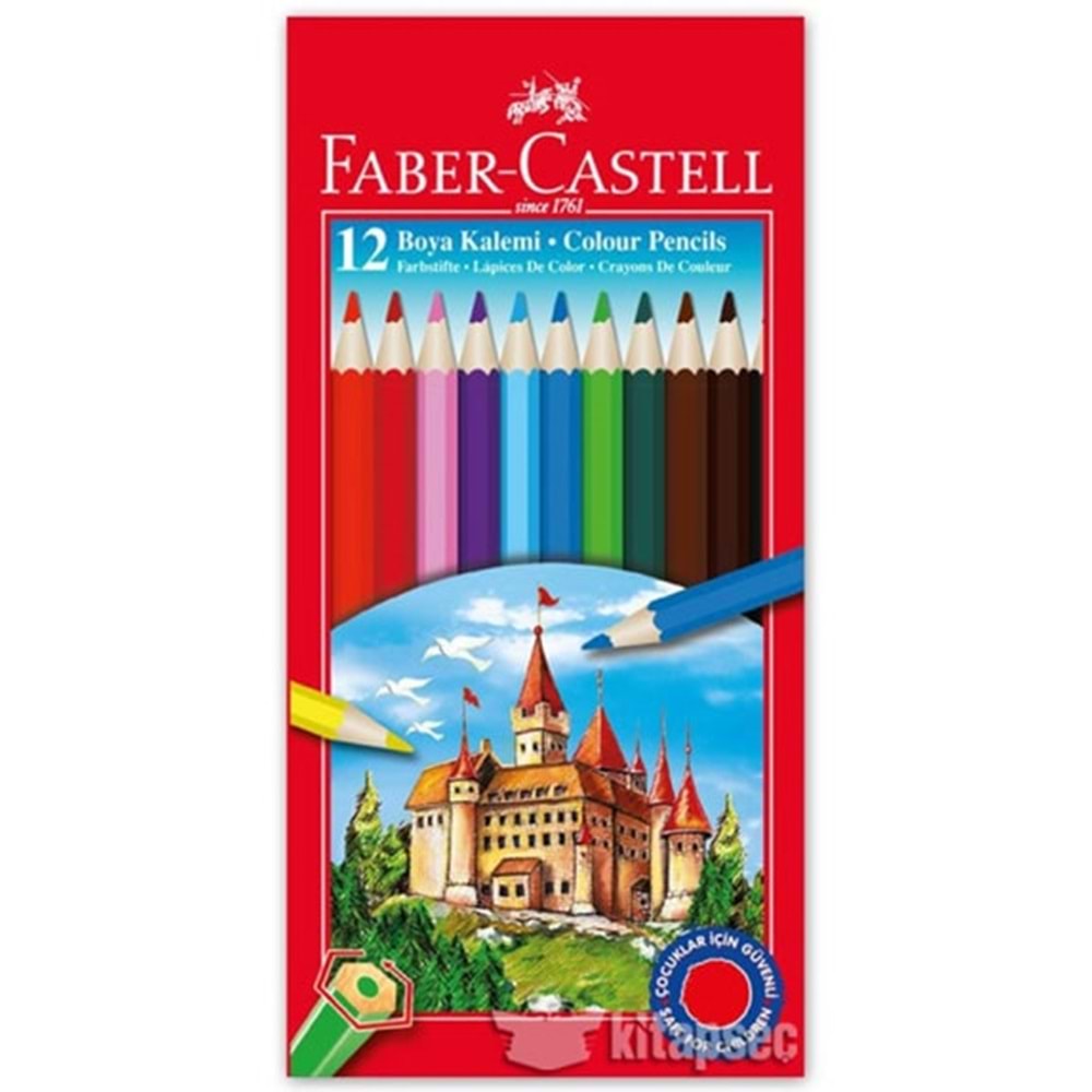Faber Castell Karton Kutu 12 li Kuruboya